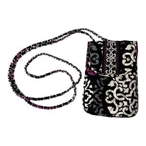 Vera Bradley Canterberry Magenta Crossbody HANDBAG Purse Phone Bag 6x4 Hipster